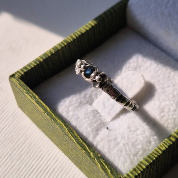 Inel Safir albastru